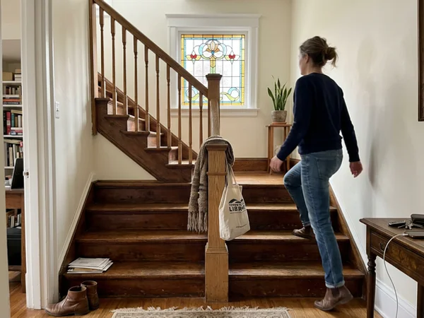 Rosedale Edwardian staircase refinish and railing replacement, 3-week scope, $16,500